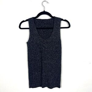 Vintage sweater tank with sparkles SZ S